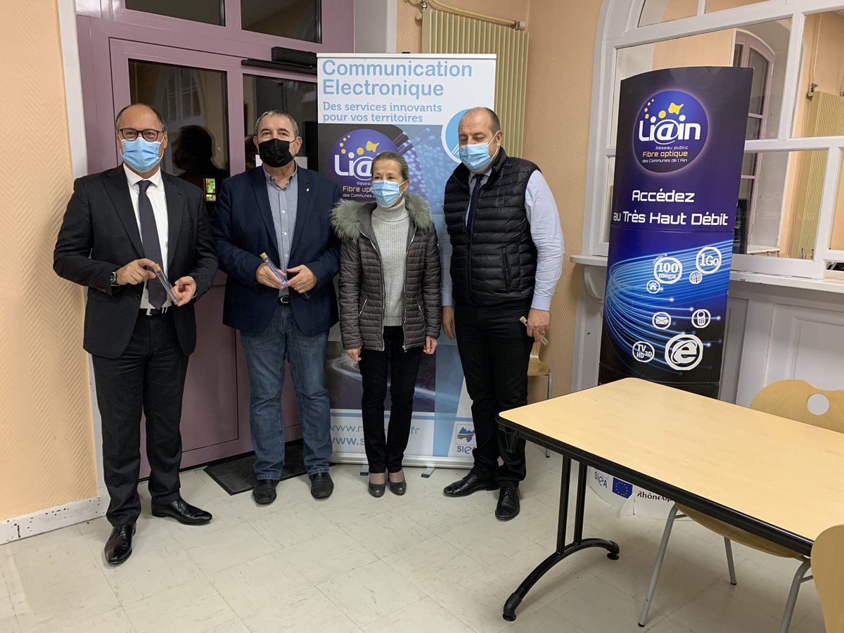 Inauguration de la desserte en fibre optique aujourd’hui à Nantua ! ✨<a href="/StefanyDouillet/">Stéfany Douillet</a>