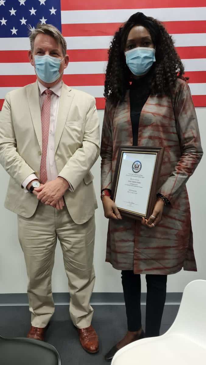 Honorable_Nath's tweet photo. Honored to have participated in the @StateIVLP.I would like 🙏 to thank the @USEmbassyMali for the support & @StateDept @ECAatState for giving me opportunity to learn more about #NGO Management by selecting my application.
@exchangealumni #IVLP #Alumni #OSMMALI #WomenEmpowerment https://t.co/feWKdtFDDu