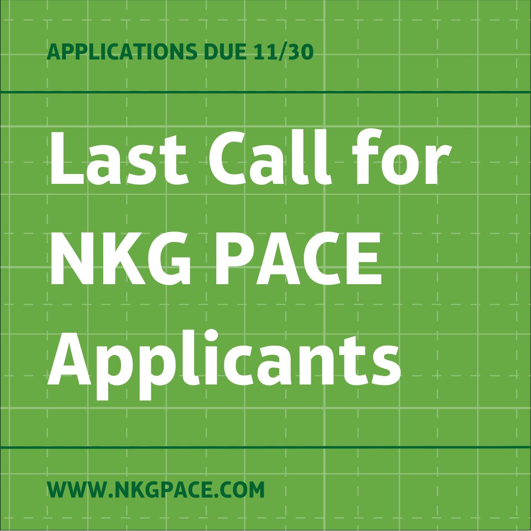 <a href="/nkgpace/">nkgpace</a> is a brand-new program for three paid, apprentice-style QC positions for Black Americans starting 5/22. The application deadline is 11/30 at 5 PM ET. We hope you'll take a chance and apply — or please help us spread the word.