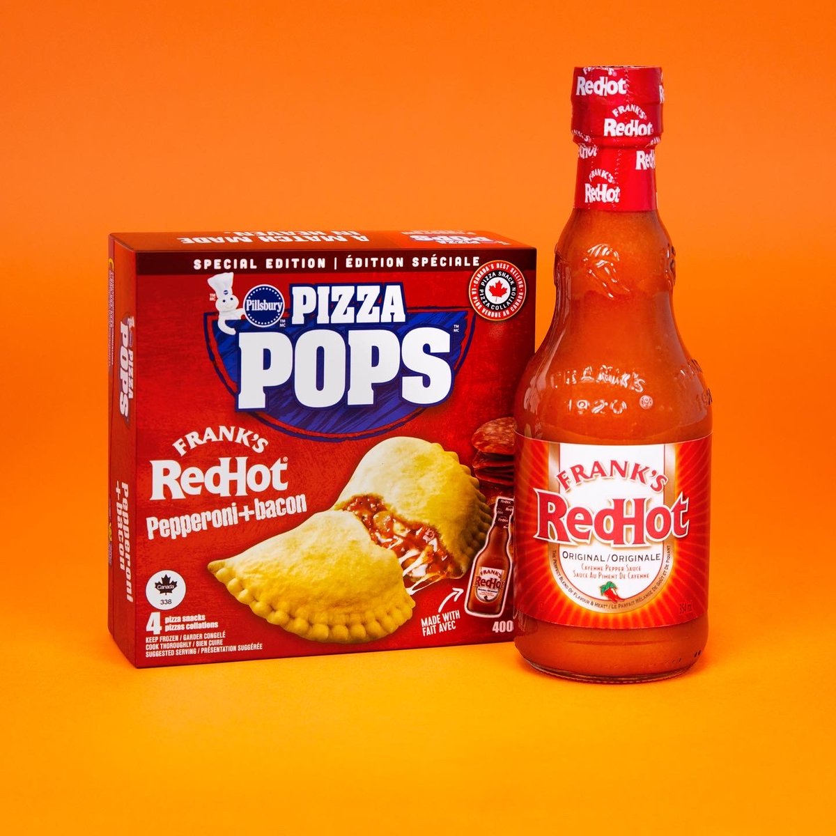 rockitpromo's tweet photo. ICYMI: Canada’s number one selling pizza snack, @pizzapops has joined forces with the country’s number one selling hot sauce, @franksredhot to bring Canadians a new and unique pizza treat.🍕🌶️

#ClientLove #FranksRedHotPizzaPop #FunnyBanter #PizzaPops #FranksRedHot https://t.co/iJc2FCy75R