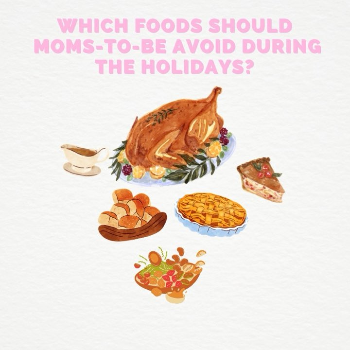 NewHorizons_AOA's tweet photo. Here is our list to look out for during the holidays!

•Shellfish
• Parma Ham and Salami
• Soft mould ripened cheeses, such as Blue Cheese, Brie, or Camembert
• Homemade Eggnog
• Fruitcake 
•Any desserts that contain alcohol
•Any alcoholic beverage
•Fresh Apple Cider https://t.co/4kNgIVGMqF