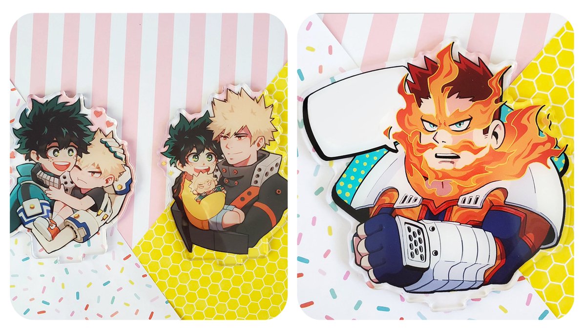 gesuko__'s tweet photo. Store open! Lots of restocks and new stuff. Link for the store is below and also in bio 👍

Also doing a giveaway so RT+comment on this post for a chance to win a full set of either the BnHA fantasy pins, hero pins, or the LED stealth suit charms. Giveaway ends Nov 30 11:59 PST! https://t.co/gsUXPlRmfu