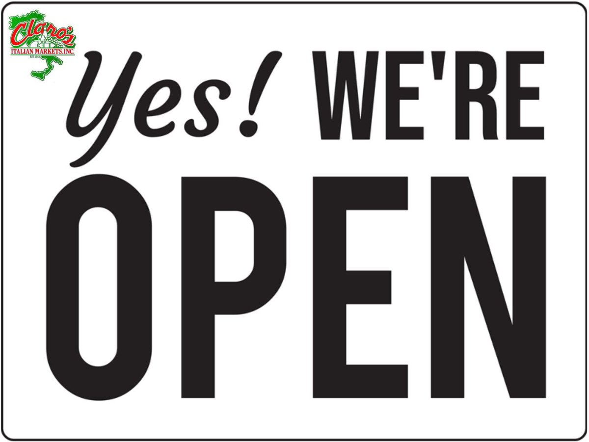 ClarosMarkets's tweet photo. It’s WEDNESDAY and we are open! 
Reminder: we are closed on Thanksgiving and the day after. https://t.co/5mGEkctWOK