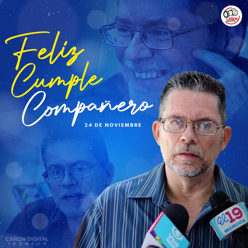 Queremos desearle feliz cumpleaños al compañero Carlos Fonseca Terán, hijo del Padre y Fundador del Frente Sandinista de Liberación Nacional 💪❤🖤

Felicitaciones Compañero que cumpla muchos más.🥳

#SoberaniaEnMiTierra
#OrgulloNacionalPatriaLibre