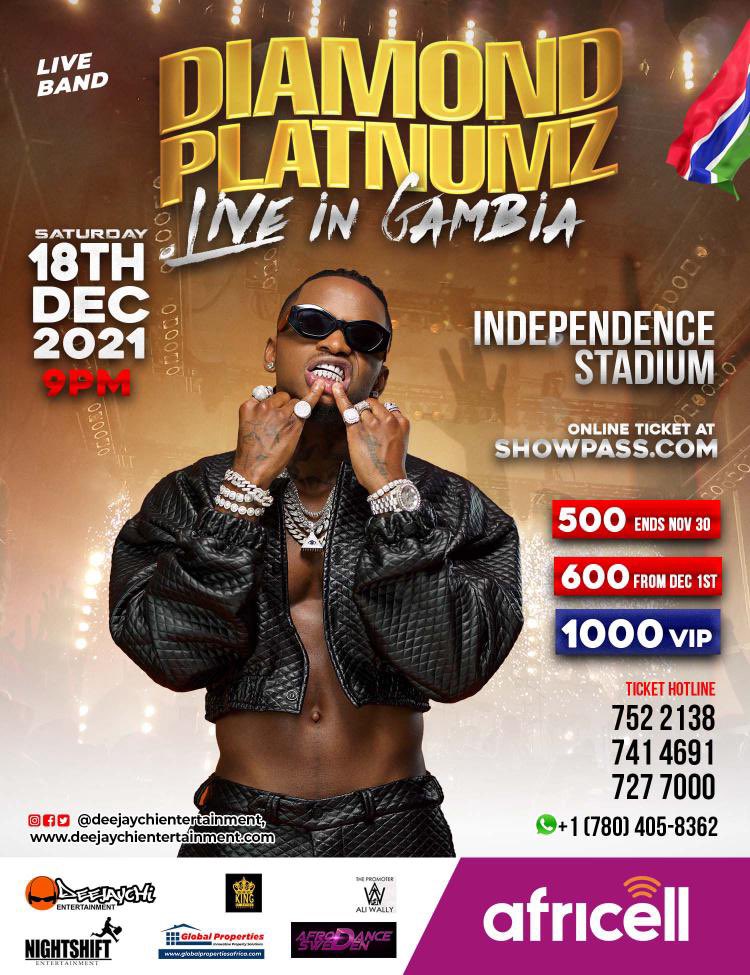 We are making it a Simba <a href="/diamondplatnumz/">SIMBA..!🦁</a> day come Saturday December 18 at the independence stadium Bakau The Gambia!! It will be 🔥🔥🔥