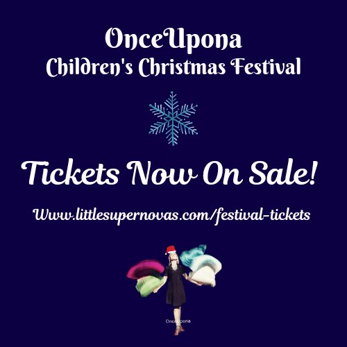Tickets are now on sale for #Onceuponachildrensfestival! 
Join us and a wonderful variety of #ChildrensTheatre companies 18th-24th December on Zoom! 
Book now: littlesupernovas.com/festival-ticke… 
<a href="/HogletsTheatre/">Hoglets Theatre</a> <a href="/AboveBounds/">Above Bounds</a> <a href="/tt_tinytheatre/">Tiny T's Storytelling & Theatre</a> <a href="/aaronspendelow/">Aaron Spendelow</a> <a href="/ilariapasseri/">Ilaria Passeri</a> 
#Christmas
