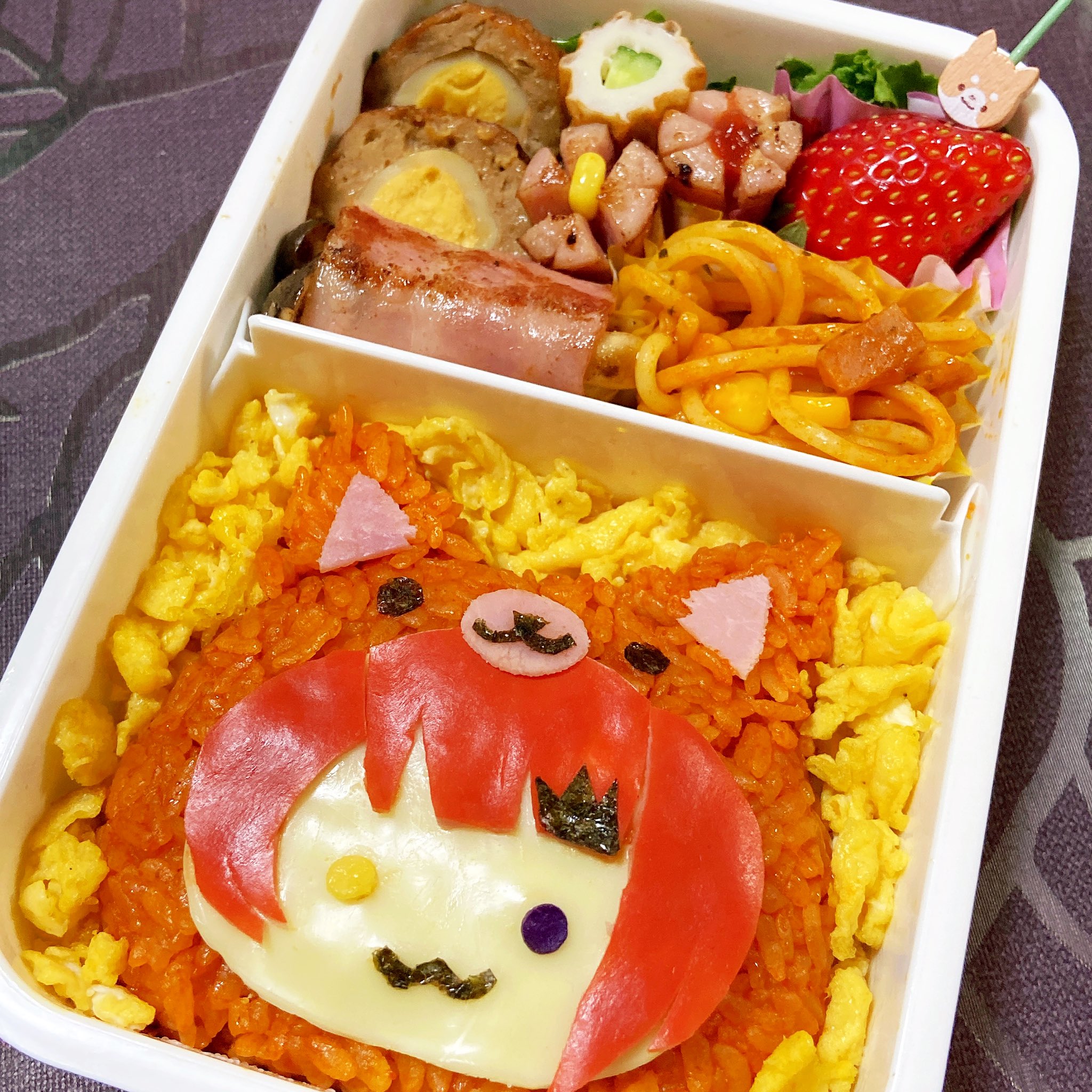 みっくしゅのさぶ 莉犬くんのキャラ弁出来たー 明日遠足の妹に作ってあげた T Co Y4adnecmqx Twitter