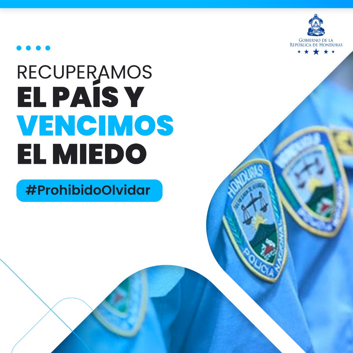 Recuperamos el país y vencimos el miedo. #ProhibidoOlvidar  <a href="/JuanOrlandoH/">Juan Orlando Hernández</a> <a href="/LeonelAyalaHN/">Leonel Ayala</a> <a href="/leonorosoriohn/">Leonor Osorio</a>