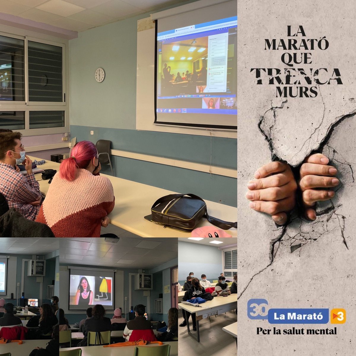 cfa_anoia's tweet photo. El #CFAANOIA s’ha afegit a la Marató de TV3 dedicada a la #salutmental . El psicòleg Sr Enric Vilajosana ha fet una xerrada informativa per #trencarelsestigmes. Els problemes de salut mental centraran la 30a edició de #LaMarató de #TV3 i #CatalunyaRàdio del 19 de desembre. https://t.co/XkHOgBZjw1