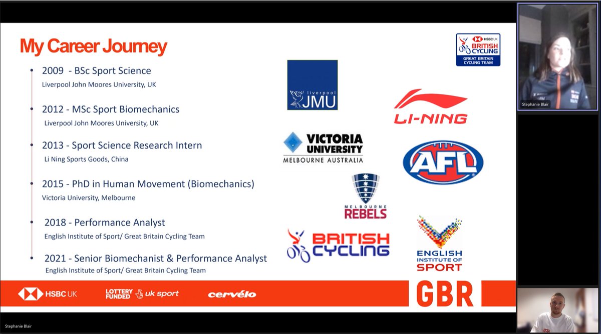 Fantastic for our @lborouniversity staff & students to hear from @_stephblair from @eis2win this evening. Some fascinating insights into how to make the bike go faster! #LboroPA