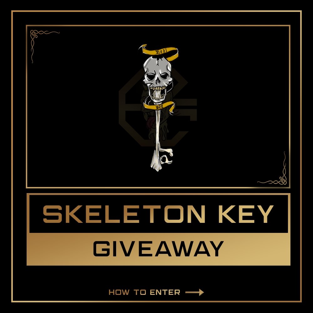 #BZCARMY 
🎉💀SKELETON KEY GIVEAWAY🎉💀 #2

KEY REQUIREMENTS

🧟‍♀️BZC PFP ON INSTAGRAM &amp; TWITTER
🧟‍♀️ LIKE DAILY POST (BOTH)
🧟‍♀️TAG 3 PEOPLE (BOTH)
🧟‍♀️RETWEET

SKULLKEY GIVEAWAY WILL RESET WITH EACH DAILY POST

WINNERS WILL BE SELECTED EVERY DAY AT RANDOM UNTIL GIVEAWAY CONCLUDES