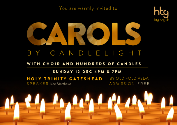 HTGChurch's tweet image. It's that time of year again! Why not kick of your Christmas season this year by coming along to our FREE Carols by Candlelight for a good old sing along, some tasty festive treats and a short talk from Ken Matthews. See you there!