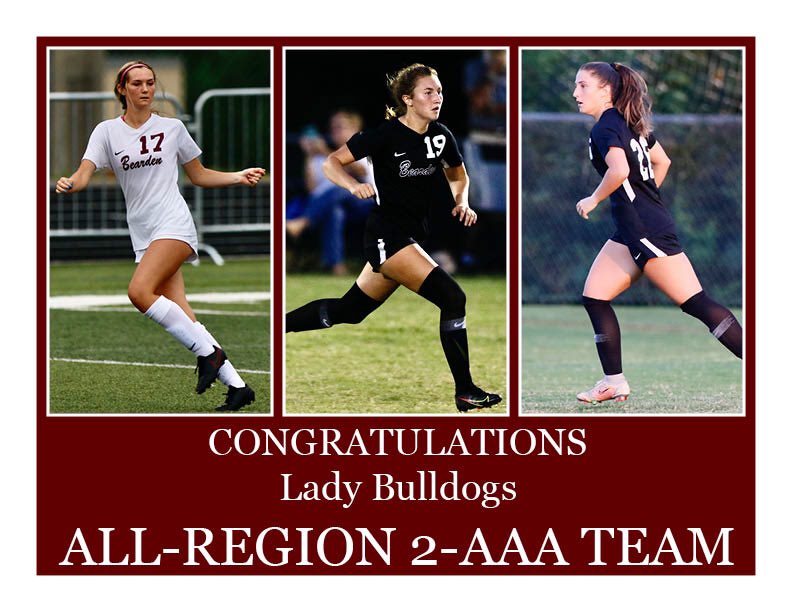 Congratulations to the Lady Bulldogs All-Region 2-AAA Team and to Player of the Year, Brinley Murphy! Peyton, Nyla, Kailyn, Mary Beth, Jordan, Alivia, Becca, and Alayna-Congrats Ladies!!