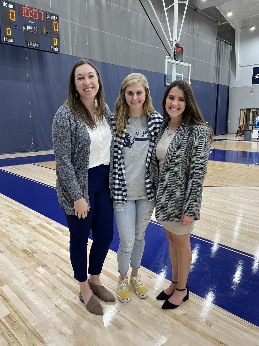 JUTNWBB's tweet photo. Thanks for bringing your team to the game last night @AdysonWalls! We loved the support and can’t wait to have you playing with us next season. https://t.co/zjz79dF9oL