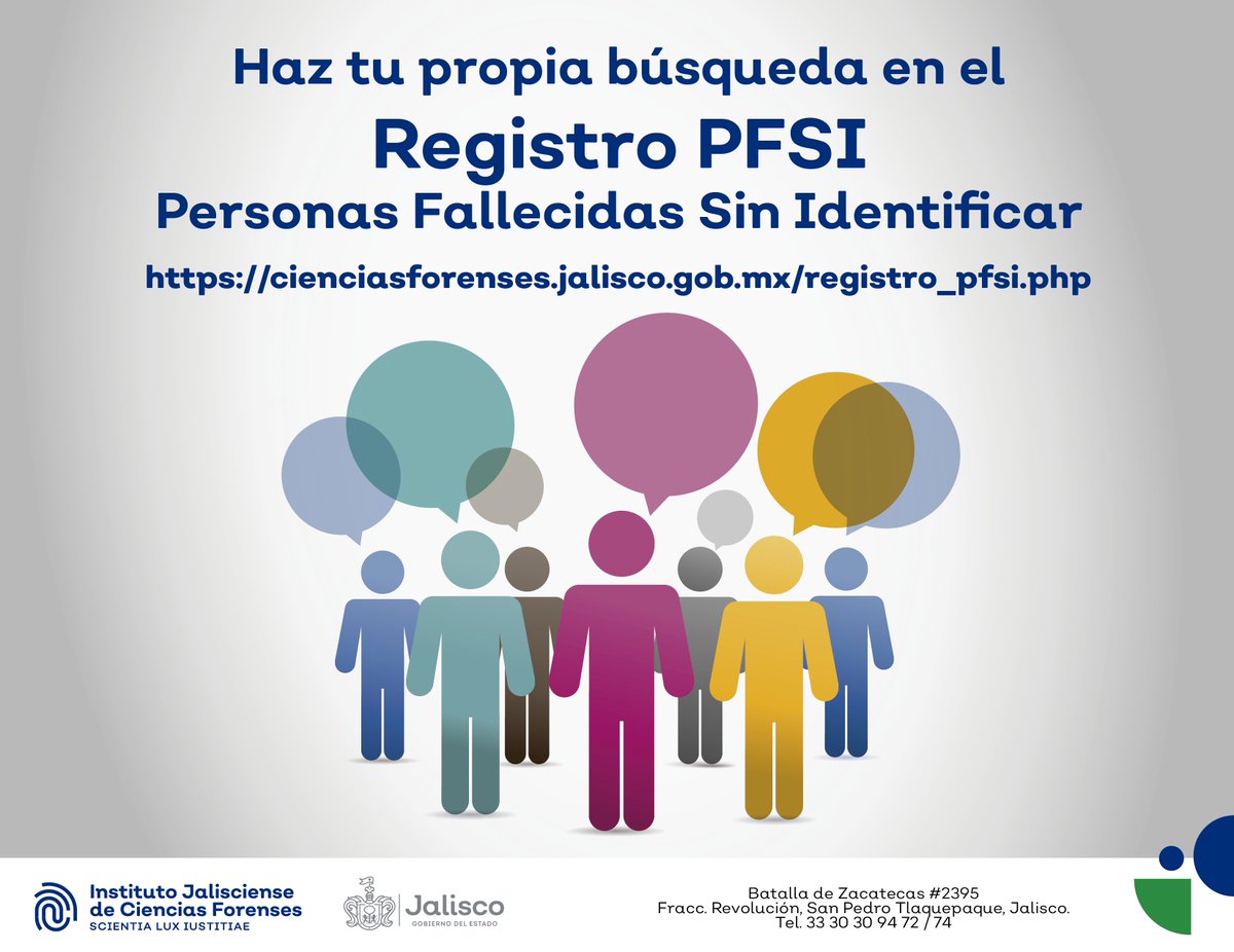 forensesjalisco's tweet photo. Te invitamos a que consultes nuestro micro sitio #PFSI
https://t.co/9w3PkTsjrV
#InstitutoJaliscienseDeCienciasForenses https://t.co/7S7BhyXaEA