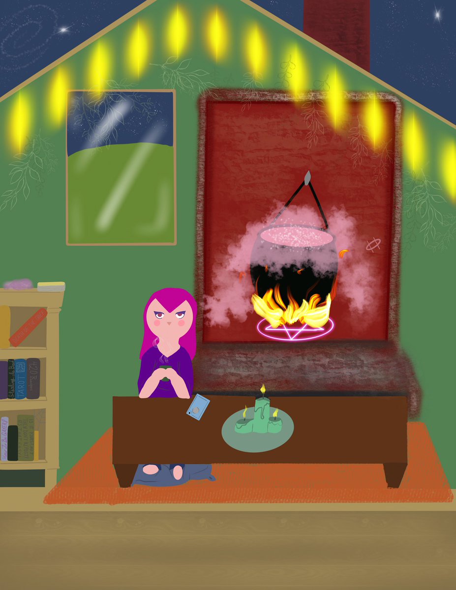 Crowleyk0h's tweet photo. Felt like making something with cozy vibes
https://t.co/qKZY2gAsRh
#originalart #wicca #cozyvibes #witchaesthetic #commissionsopen #littlewitch #cutewitch #potionbrewing #tiredwitch #art https://t.co/KsnU3WPYrt
