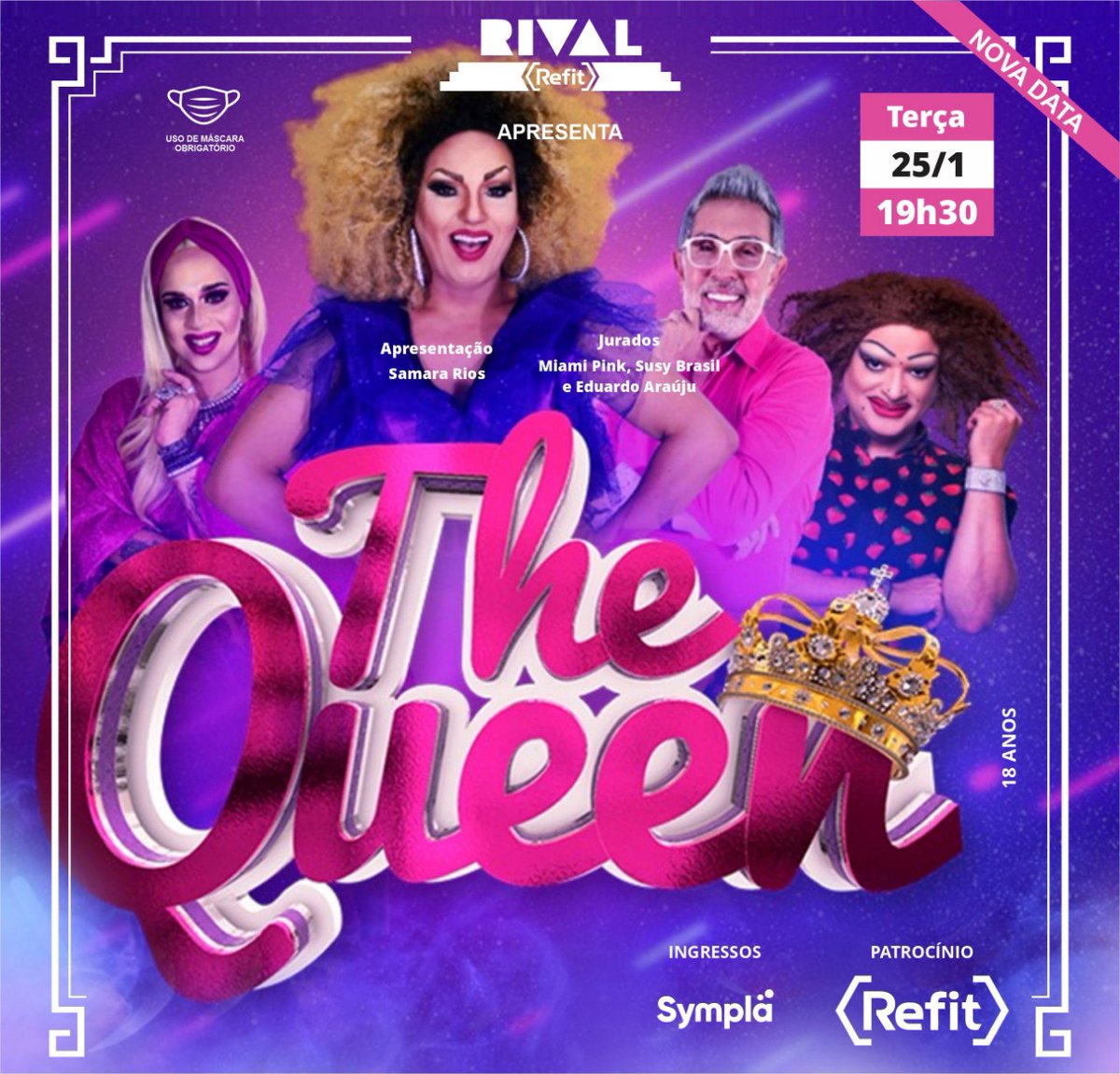 SamaraRios01's tweet photo. Amigos os ingressos já estão a venda para a segunda temporada de   The Queen Brasil.

Acesso o Sympla e garanta já o seu. https://t.co/lNhLrLDOnd