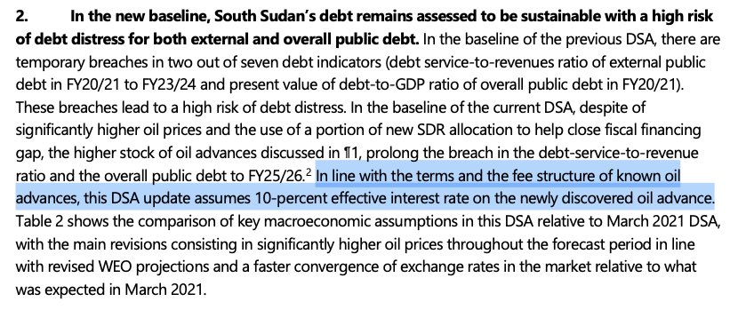 GibbMichael's tweet photo. The IMF “assumes 10-percent effective interest rate on the newly discovered oil advances,” suggesting the terms of the loan are still not known.. https://t.co/FbbUoQiSmh