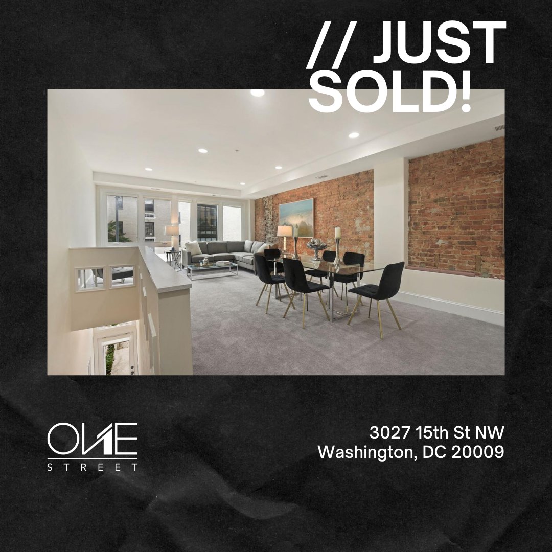 onestreetco's tweet photo. JUST SOLD! 3027 15th Street NW Washington, DC 20009 https://t.co/gty2RNh5LU