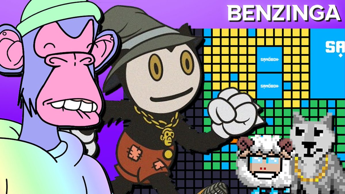 Benzinga's tweet photo. Tune in &amp; talk #NFTs with us! Going through this week's TOP 10, latest projects, AND... will @0xjmaz join @wallstbullsNFT? Another project? 🤔hmmm...

Come Shill your NFTs - live in 20 min🤝
LINK: https://t.co/mmsFHHXTPs https://t.co/BYY9DLl5MD