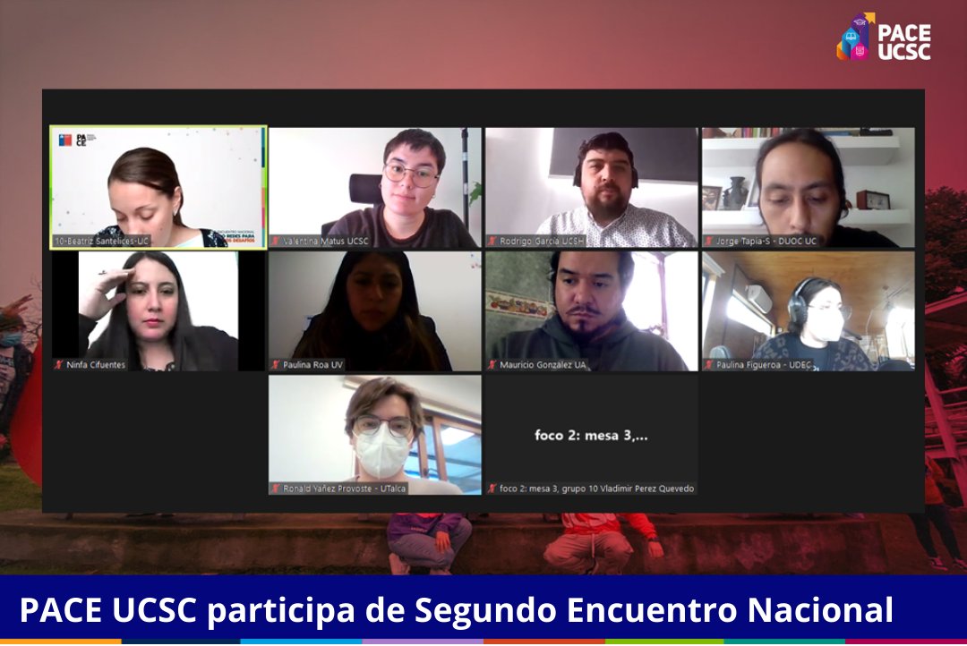 paceucsc's tweet image. Con la participación de especialistas provenientes de las 31 instituciones de Educación Superior que implementan el Programa PACE, se llevó a cabo un nuevo encuentro de vinculación y colaboración

La cita abordó diversas temáticas surgidas el 2020  cómo los desafíos postpandemia