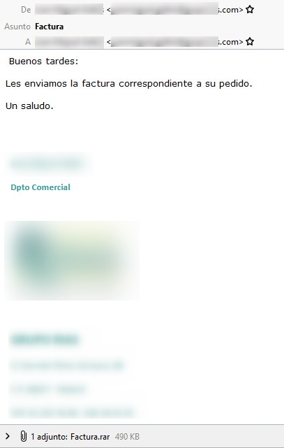 cibernicola_es's tweet photo. #emotet ha vuelto, si es que alguna vez realmente se fue del todo.
No cito fuentes, ni empresas, pero esto es un caso real:
Correo-e desde de una "cuenta" de una empresa real, que no ha enviado nadie de dicha empresa ni desde sus servers, pq? NO #Spf + NO #DMARC = #MailSpoofing https://t.co/zwlwrmj0Kp