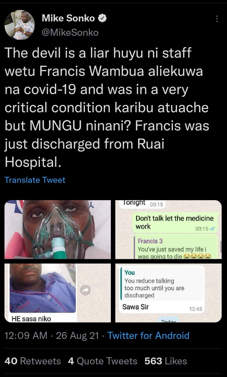 BenjahMusyox's tweet photo. The same same Francis Wambua who is your staff?
Heheh.😂😂😂😂
Manze si unampea kazi mingi.
Hadi you got him a nice suit akae Wakili.
Wueh. #sonkoleaks #chitembwe https://t.co/eIbBVtqnfE