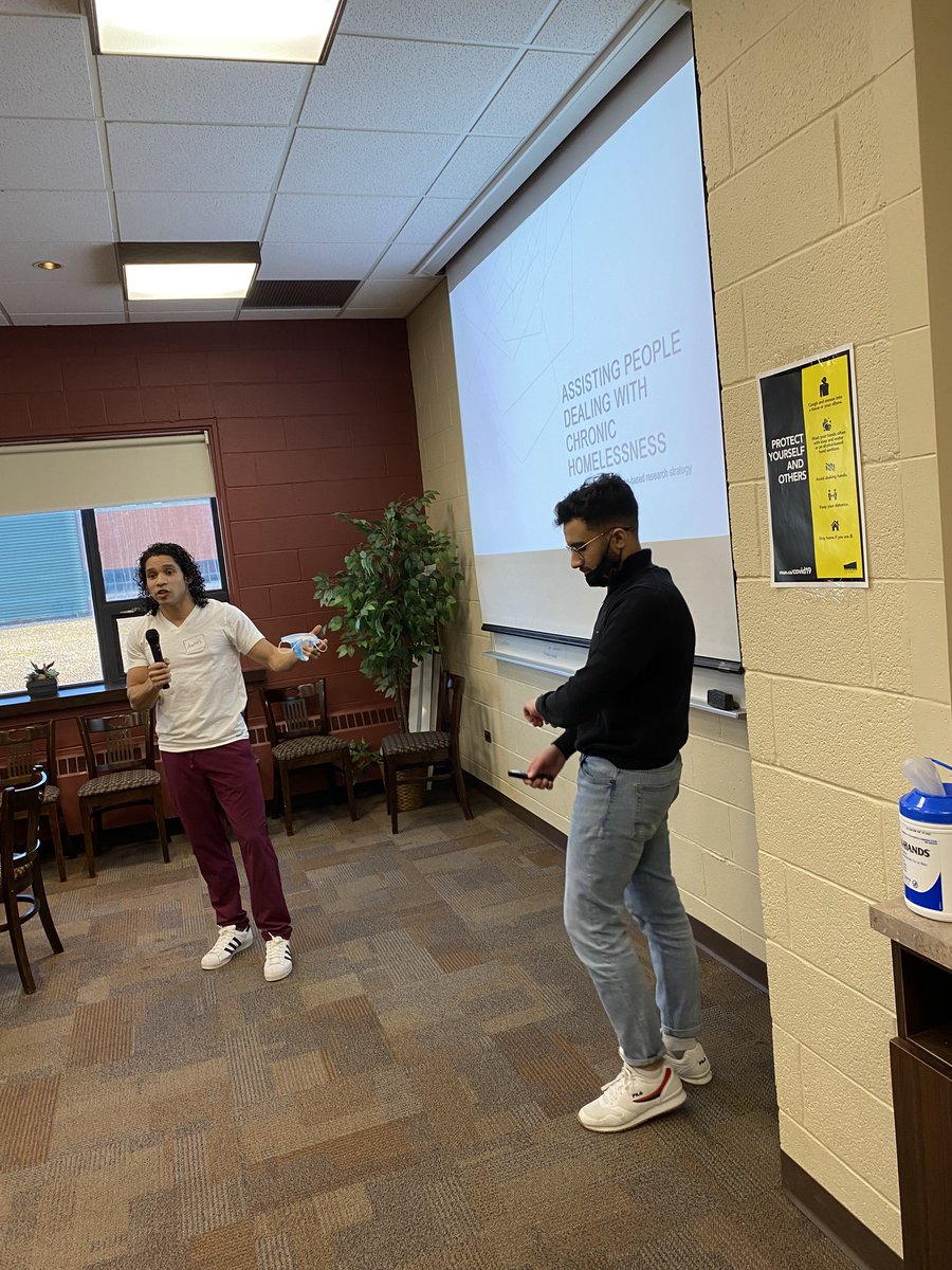 MUNSocialEnt's tweet photo. Congratulations to the third place winners of our #Home4Good event, winning a cash award of $500.00!
A nursing student and a commerce student from @MemorialU teamed up to tackle the issue of #homelessness.
#socialenterprise #socialinnovation #endhomelessness https://t.co/sLPYf6n88p