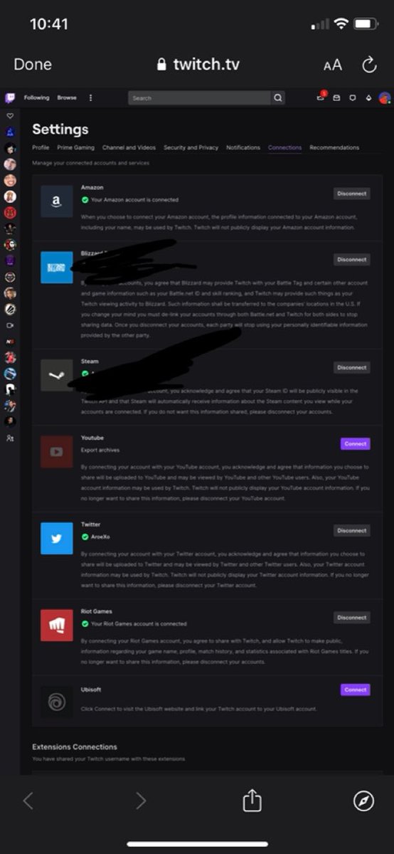 AroeXo's tweet photo. @jrsosa @AhmdOsamaaa @ValorLeaks So you go to settings on twitch and go to the tab named connections and then there should be a riot icon and a button that says connect and then you just put in your riot info and then you should be good. https://t.co/s2IgUXT8Ej