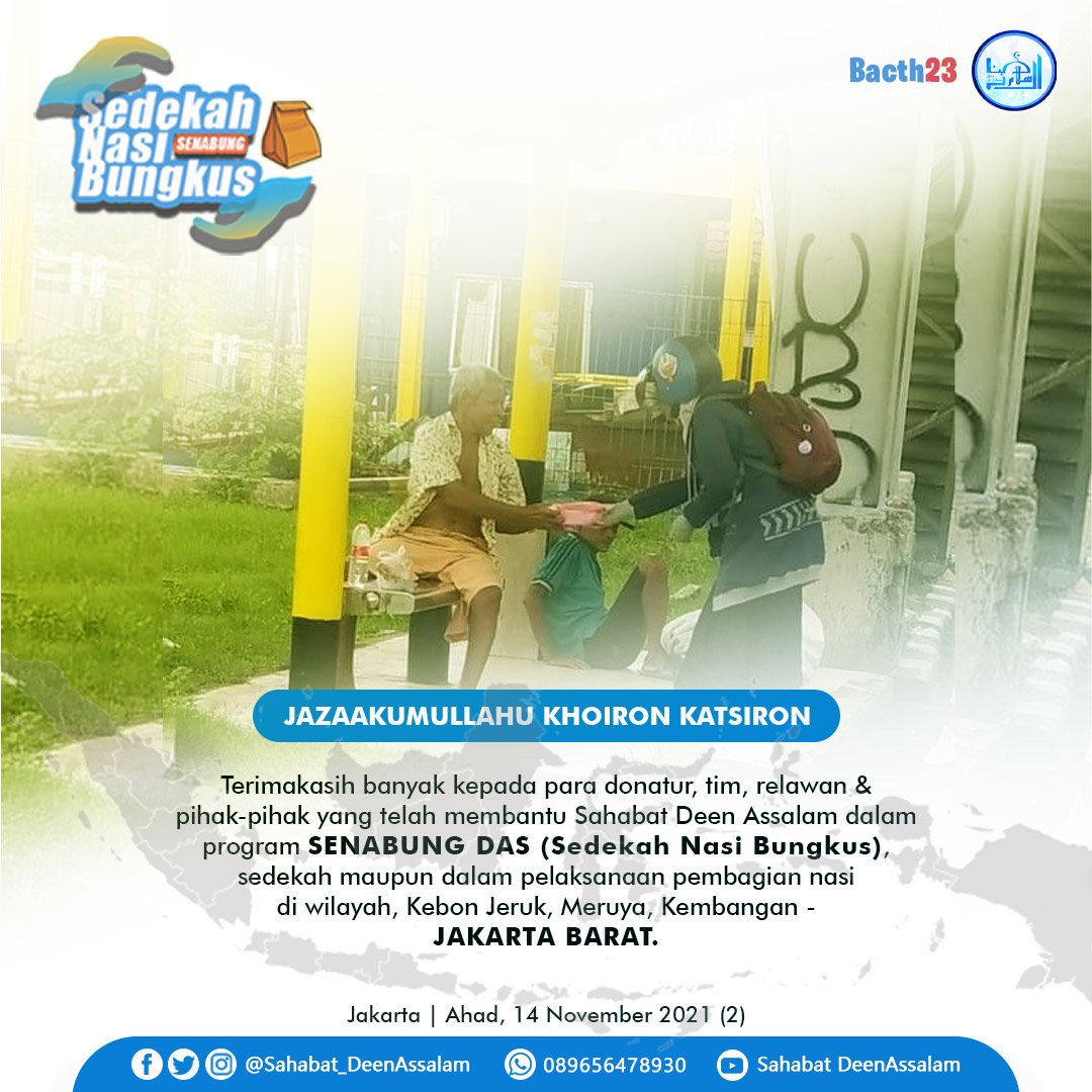 DeenAssalam2018's tweet photo. #senabung "Sedekah tidak sama dengan matematika yang bisa ditambah, dikurang, dibagi dan dikali. Karena sedekah itu akan berlimpah dan berkali-kali lipat kembali kepada kita."

#rezekiberlimpah 
#sedekahnasibungkus #senabungtangerang #senabungjakarta #sedekahnasi #sedekah https://t.co/QXjzgHxmPG