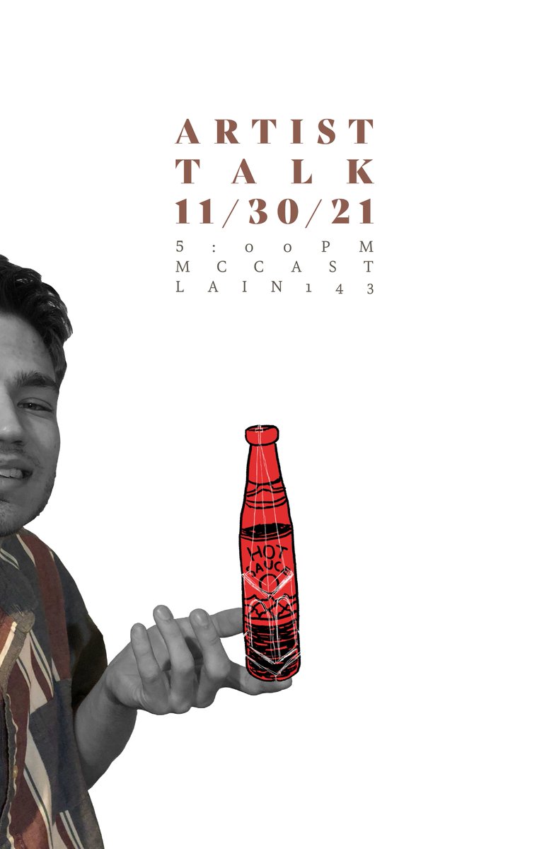 Please join us for BFA Artist Talks, Fall 2021, Featuring Dalton Yates Tuesday, November 30th 5 PM, McCastlain Rm. 143

The talk will be in person and socially distanced, as well as recorded on zoom, (see link below).
uca-edu.zoom.us/j/84695213636?…