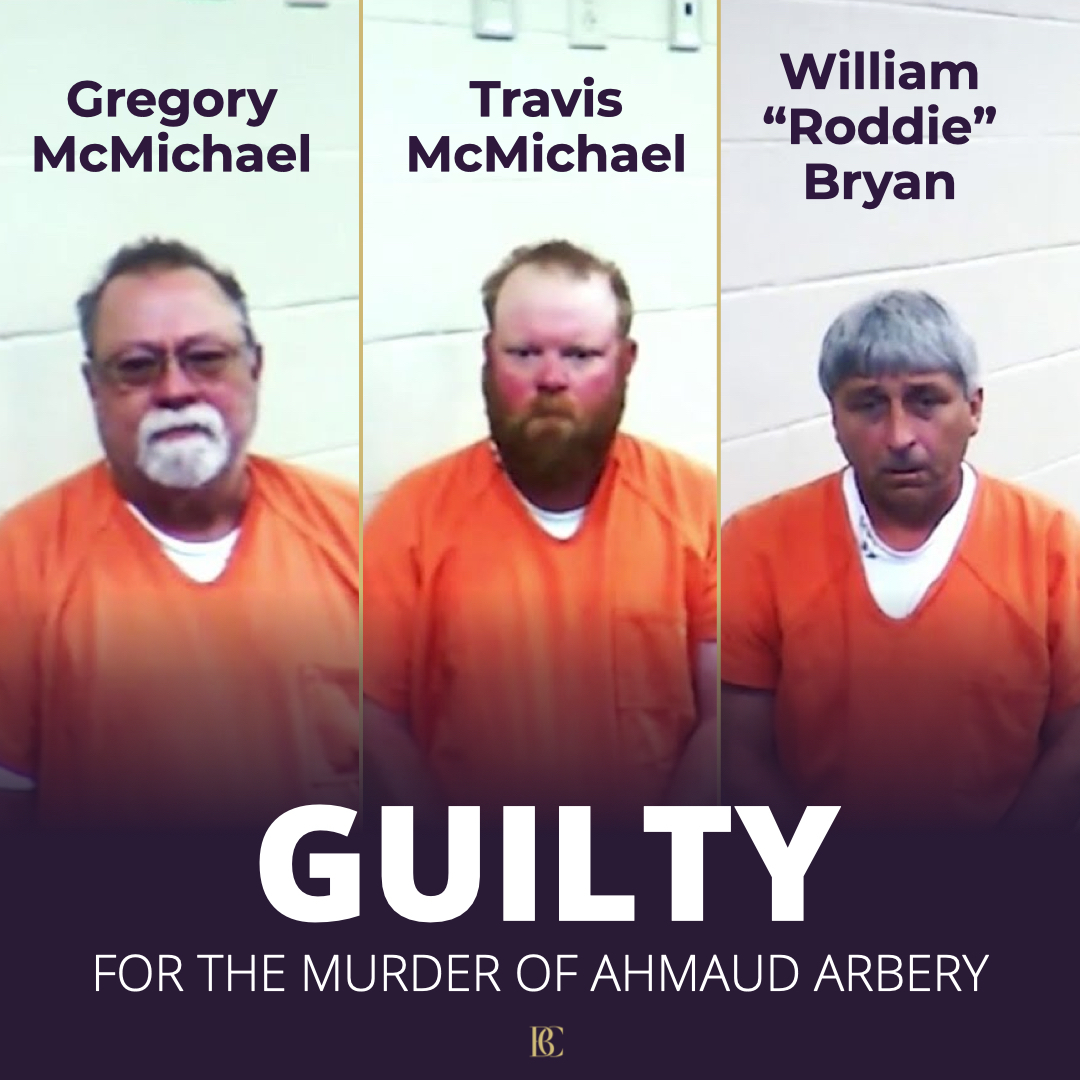 BREAKING: Gregory & Travis McMichael and William “Roddie” Bryan have been found GUILTY for the murder of Ahmaud Arbery!