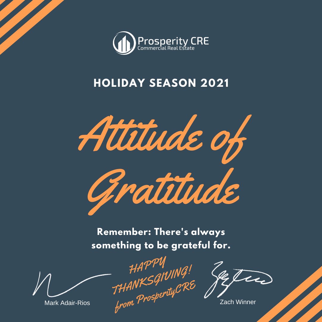 Have an amazing #thanksgiving2021! We are grateful for all of our friends, family, investor partners, colleagues, and clients during this holiday season. <a href="/ZachWinnerCRE/">Zach Winner</a>
