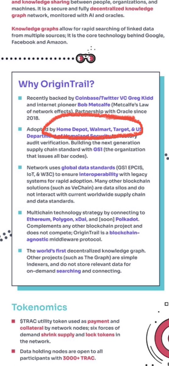peerfan's tweet photo. President Biden: “We also met with the CEOs of Walmart , Target, Home Depot, TJ Max and others”

Look at the list of companies using @origin_trail / $TRAC. 

IYKYK.  If you don’t, you will. https://t.co/vgAcjC3deZ