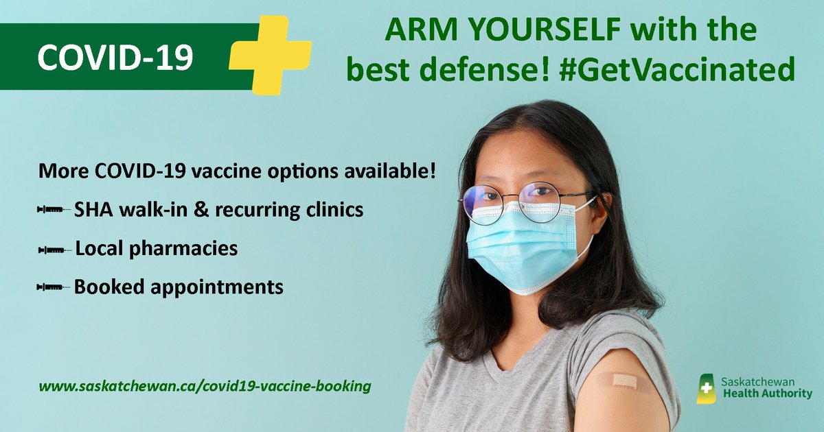 SaskHealth's tweet photo. Need your COVID-19 vaccine or annual flu shot? Clinics running today (Nov 24/21): #sandybay #Moosomin #MeadowLake #Kelvington #CutKnife #LaRonge #Wawota #Yorkton #Esterhazy #PrinceAlbert #Pierceland #Battlefords #Kerrobert #Rosetown #HudsonBay #Lloydminster #MooseJaw #Regina https://t.co/jYYAlPjq9Z
