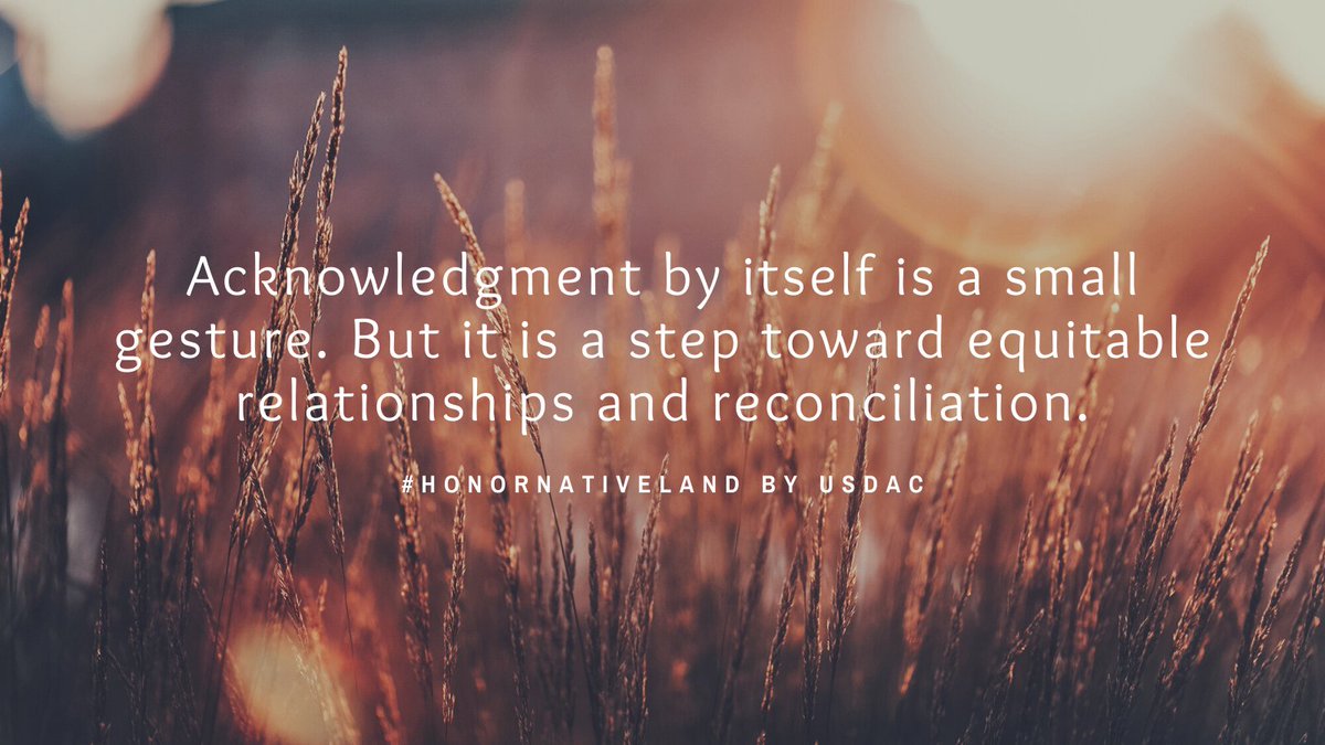 UFCAM's tweet image. The USDAC's #HonorNativeLand initiative encourages acknowledgment as a simple, powerful way of showing respect and a step toward correcting the practices that erase Indigenous people’s history and culture.

Learn more about this initiative here: usdac.us/nativeland