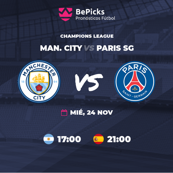BePicks_Es's tweet photo. Partidazo en la #ChampionsLeague🏆⚽🔥! #ManCityPSG 
🏆#UCL
🏟 #Etihad
📍 #Manchester
⏰21.00
Deja tu #pick en nuestros torneos oficiales y consigue premios por tus conocimientos sobre fútbol.  
#PSG #ManCity
https://t.co/IdhwebBvk4 https://t.co/Ptw9dEv8eS