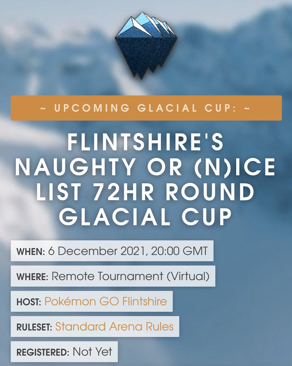 Flintshires 72 HR round cup is now up and ready for RSVPs, we start 6th December 8pm UK time all are welcome!

RTS appreciated
#battlers #GirlsThatPvP
<a href="/SilphGG/">Silph Arena</a>
silph.gg/t/j7pu