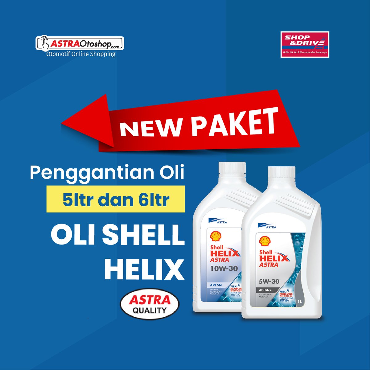 astraotoshopcom's tweet image. Sobat Astro, kini hadir paket baru 5 Liter dan 6 Liter Oli shell helix 10W30 dan 5w 30 untuk merawat kendaraan kesayanganmu nih sob! 

Ayoo serbu ke website astraotoshop.com sekarang juga

#Astraotoshopaja
#olipromo
#olishellhelix
