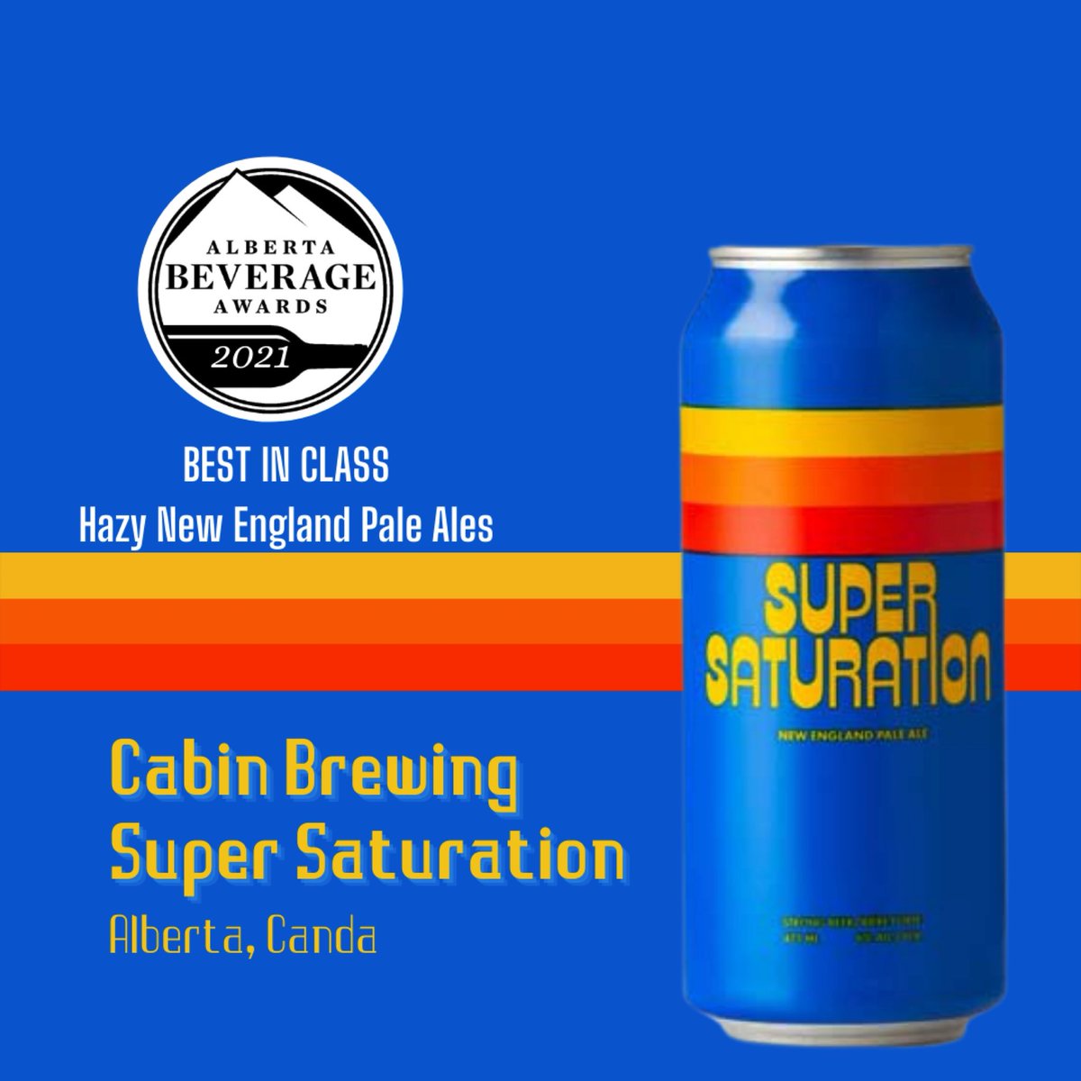 Slightly less bitter &amp; lower in alcohol with a touch of sweetness is what separates NEPAs from NEIPAs. Also, the retro styling here reminds us of old-school ski suits &amp; gets us in the mood for winter…  Find all of this year’s winners at culinairemagazine.ca/aba-winners