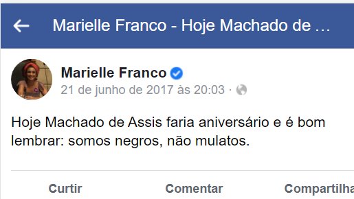 fabiofelixdf's tweet photo. A melhor resposta ao ser abjeto que fez uma atuação racista e criminosa na Fundação Palmares é ecoarmos as palavras e o legado de Marielle Franco #PretaSIM ✊🏾 https://t.co/PaqVUxYvgg