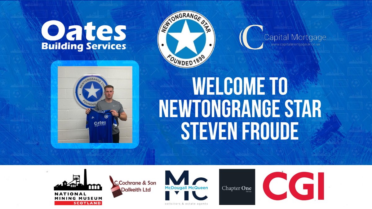 ✍️ Welcome to Newtongrange Star - Steven Froude

We are delighted to announce striker Steven Froude has joined the club on a deal until the end of the season!

👉 Full details - ow.ly/ON4X50GVN3Q