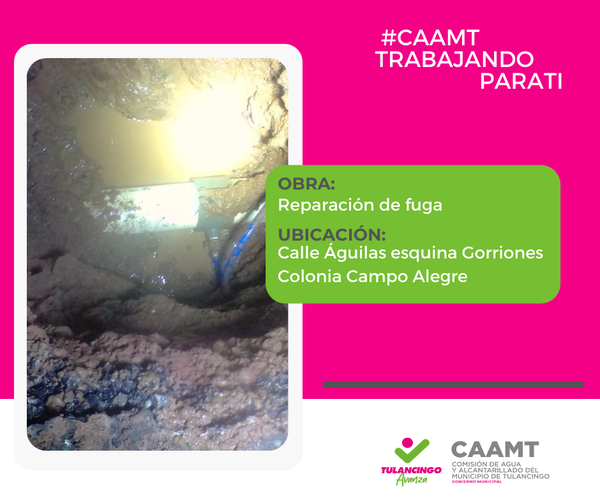 CAAMT_Tgo's tweet photo. En la CAAMT seguimos dando resultados.
Tulancingo Avanza con resultados, Tulancingo Avanza con Jorge Márquez Alvarado
#TulancingoAvanza con resultados
#caamttrabajandoparati
#caamt
@TulancingoMpio https://t.co/EE6zYoStcQ