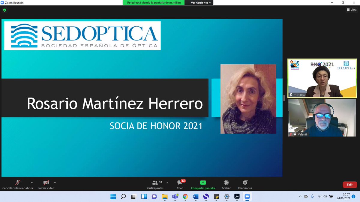 A continuación la ceremonia del resto de premios que recoge <a href="/sedoptica/">SEDOPTICA</a> comenzando por los soci@s de honor
