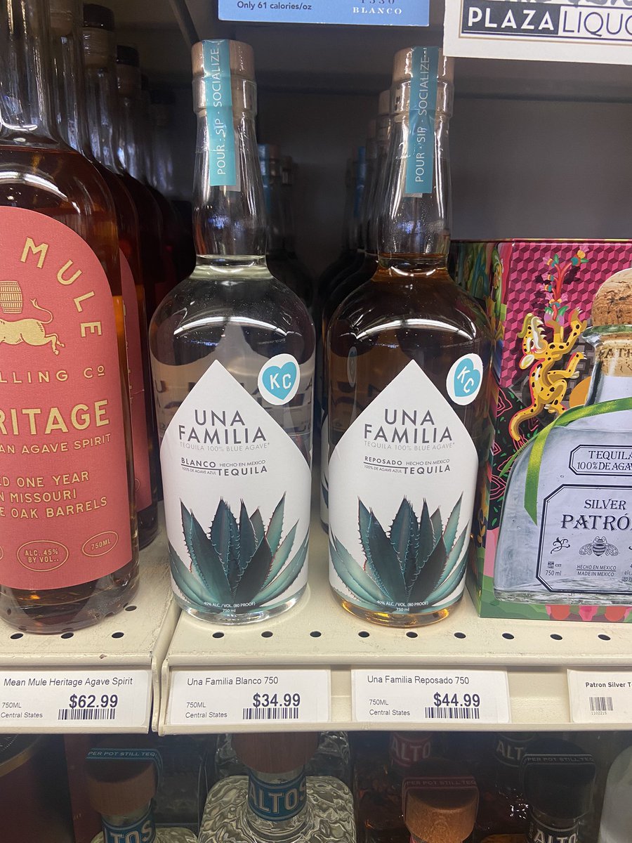 On the shelves at <a href="/plazaliquorkc/">Plaza Liquor</a>.

I think we fit in quite nicely.