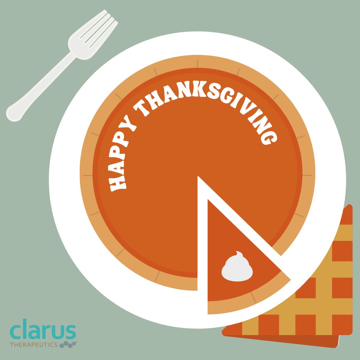 Happy Thanksgiving from our family to yours! #ClarusThera #Thanksgiving #Thanksgiving2021 #givingthanks
