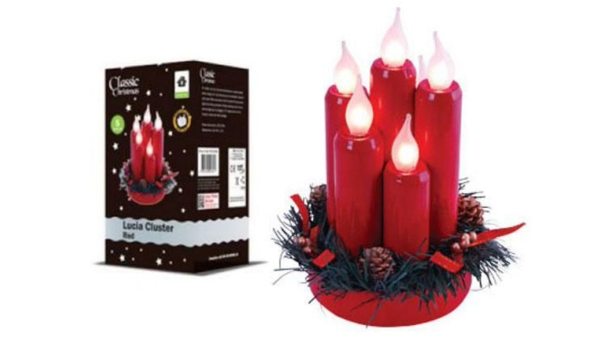 Classic Christmas Lucia Candle Cluster 🕯️
Red with 5 Candles
👉bit.ly/30Wp0Bg
#christmasdecorations #christmaslights #candle #candlecluster