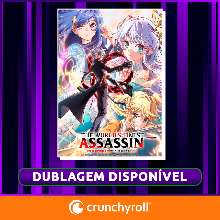 Anime Dublado on X: A dublagem do episódio 1 de The World's Finest  Assassin Gets Reincarnated in Another World as an Aristocrat está  disponível na @Crunchyroll_PT com novos episódios toda quarta-feira! 🇧🇷🎙️