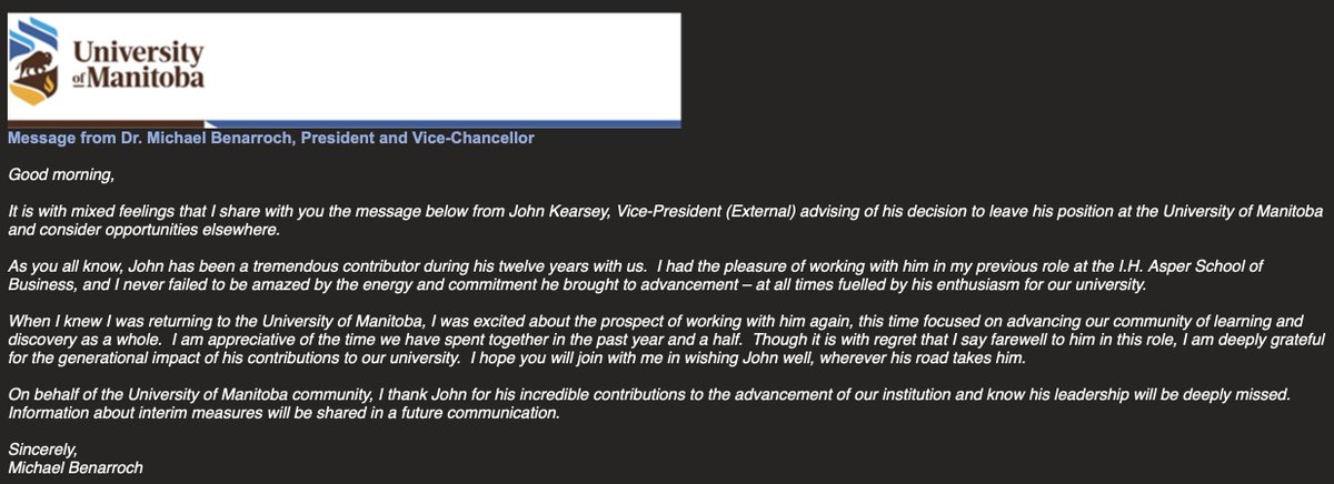 andrew_hatala's tweet photo. Anyone else intrigued that the UM VP External in charge of communications “resigned” from @umanitoba today?🤔 

A coincidence, or a form of "acknowledgement" for unfair and misleading tactics?

#umfa2021 #umfastrike #uManitoba #umfaSTRONG 
@turnerrAbigail @CityNewsWPG @FriesenJoe https://t.co/cbMDXeOBpI