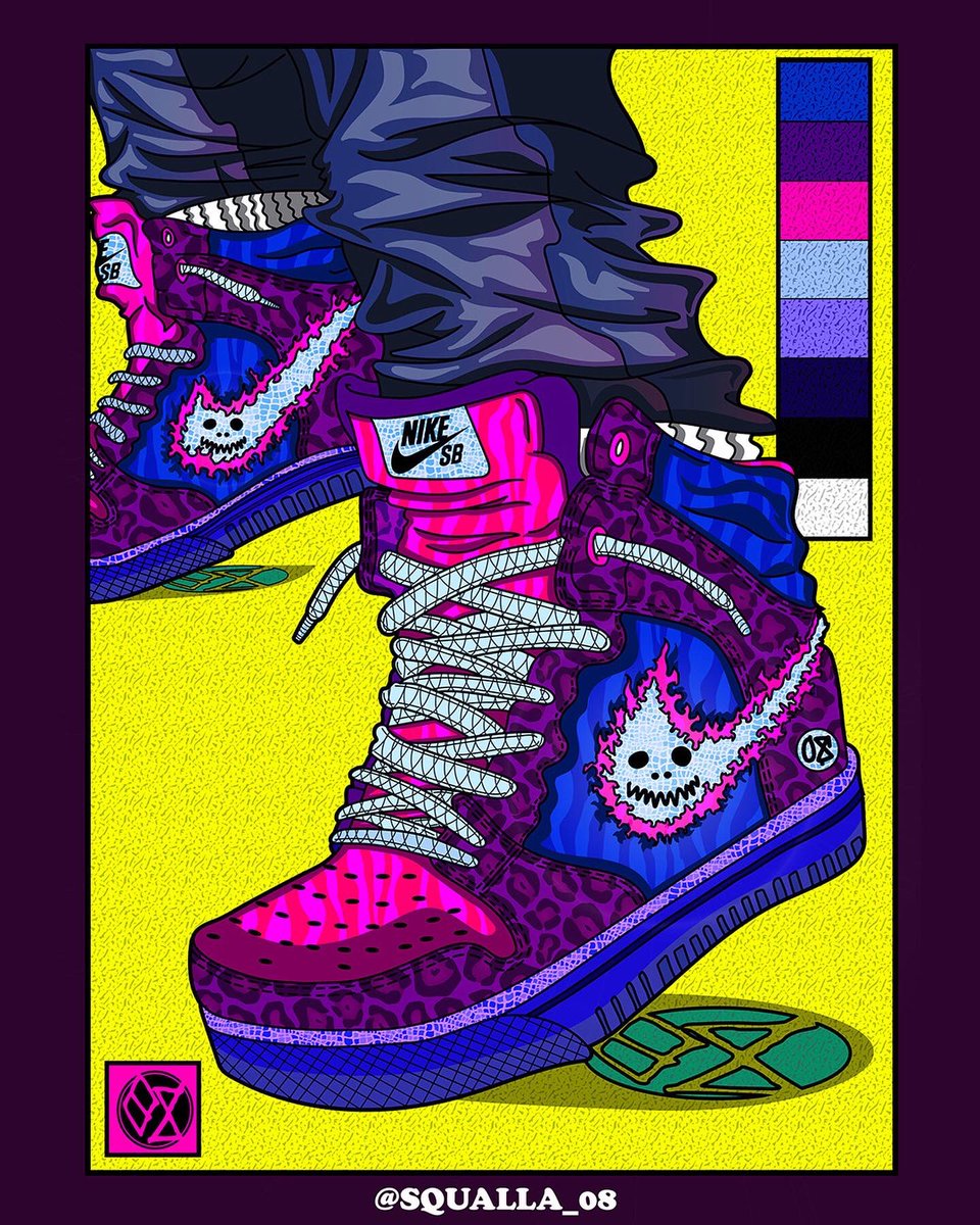 EwwMushyNoodles's tweet photo. “SQUALLA SB” 👹
•
- what if NIKE and SQUALLA had a collab?
•
•
•
#squalla08 #squalla08art #explore #nikecustom #blackart #artist #art #madewithbadart #illustration #nike https://t.co/hdEFHF3L3g